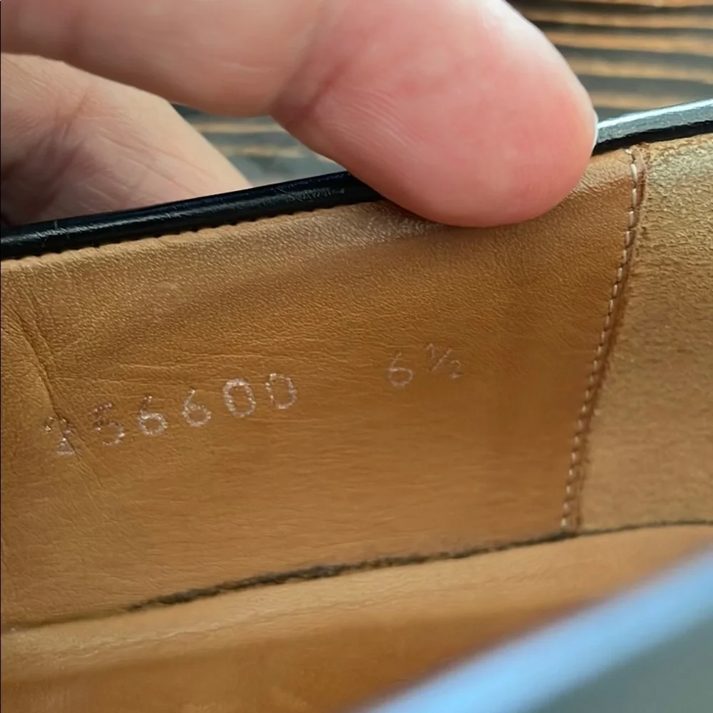 Gucci Black Slip-On Loafers with Polished Leather